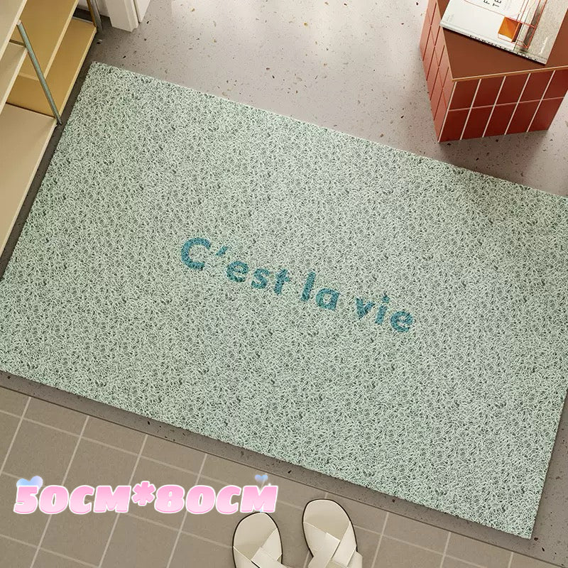 French Letter Large Outdoor Doormat – Oversized Entryway Welcome Mat