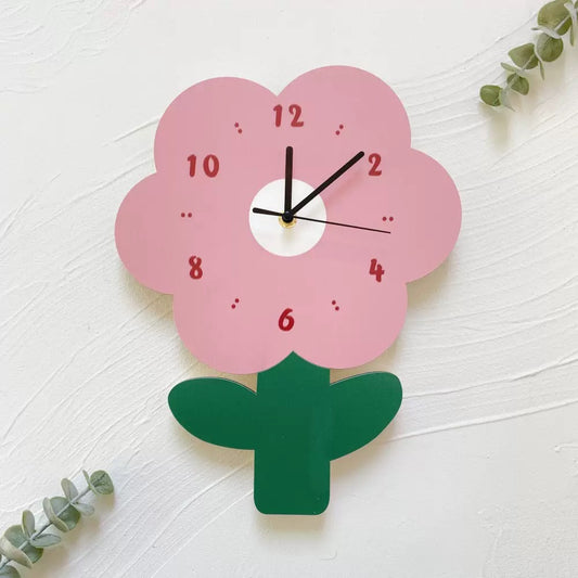 Flower Shaped Wall Clock – Cute & Decorative Clock