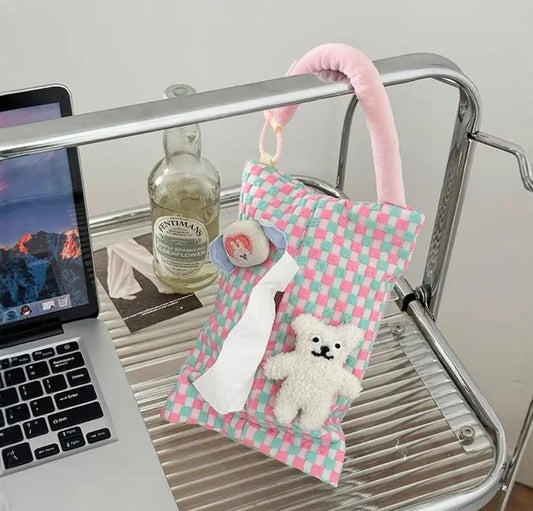 Plaid Charm Tissue Box