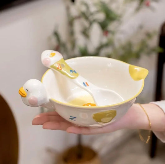 3D Duck Ceramic Bowl