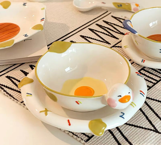 3D Duck Ceramic Bowl