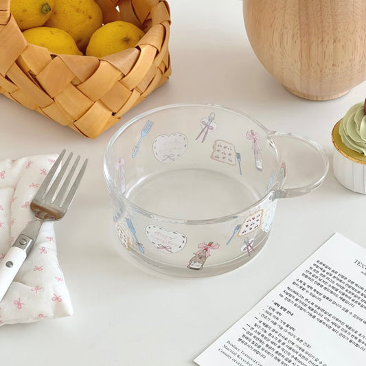 Sweet Handle Glass Bowl