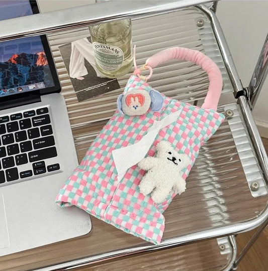 Plaid Charm Tissue Box