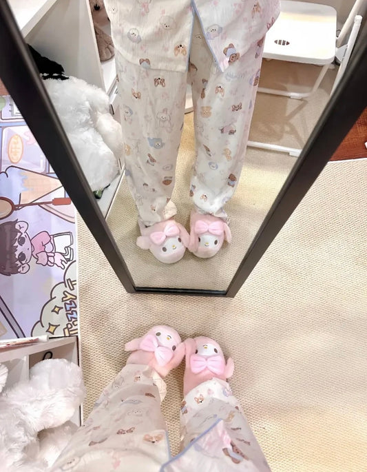 Puppy Long Sleeve Pajama Set (2 Pieces: Top + Pants)