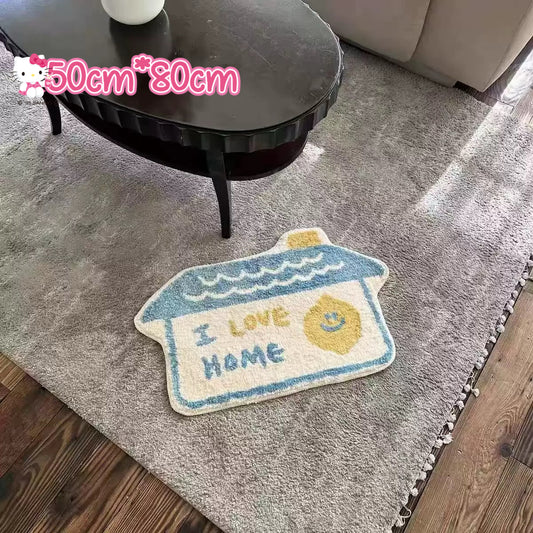 iLoveHome Small Rug – Cozy Decorative Floor Mat （50cm*80cm）