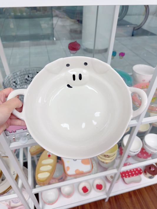Piggy Handled Dish